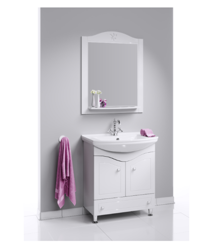 Зеркало AQWELLA Franchesca 75 белый  FR0207